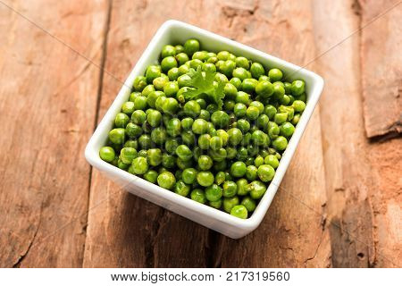 Spicy fried Green Peas pod or chatpata matar falli