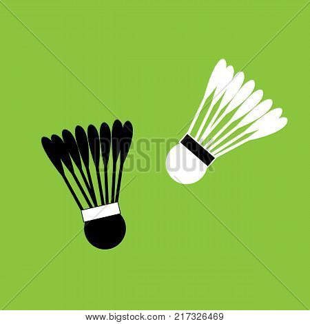 Vector illustration of badminton shuttles for logos and sports advertisements