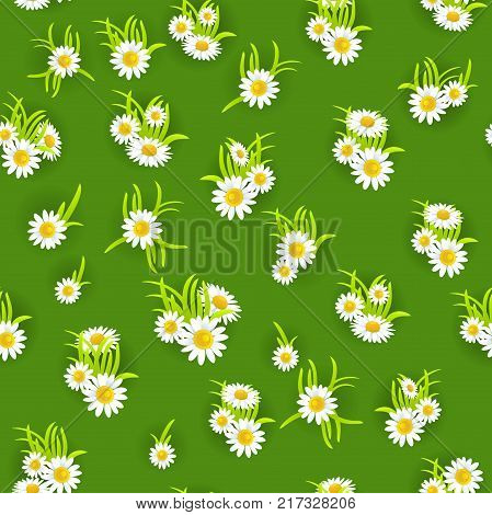 Summer or spring template for design banner, ticket, leaflet, card, poster and so on. Abstract foral seamless pattern.