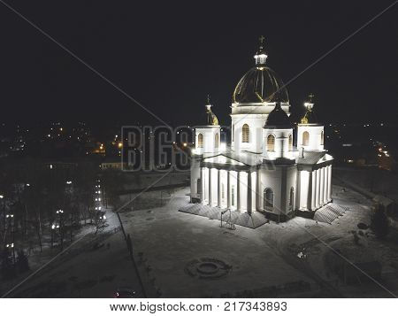 Trinity Cathedral. Morshansk. Russia. Night View