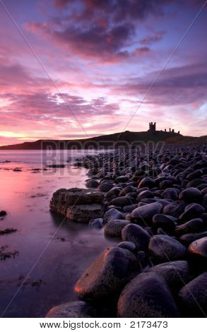 Sunrise Dunstanburgh Castle