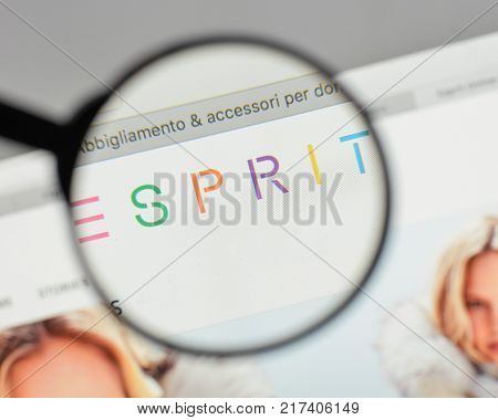 Milan, Italy - August 10, 2017: Esprit Logo On The Website Homepage.