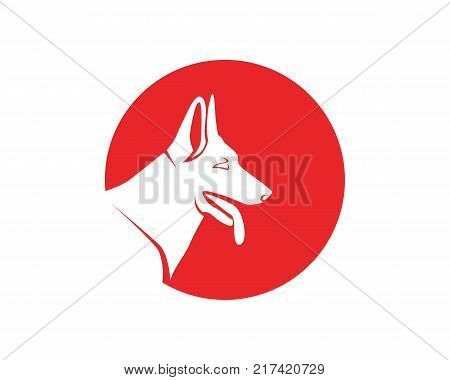 Dog Animals Logo Pets Shop Template Icons App