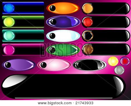 Web Buttons And Bars