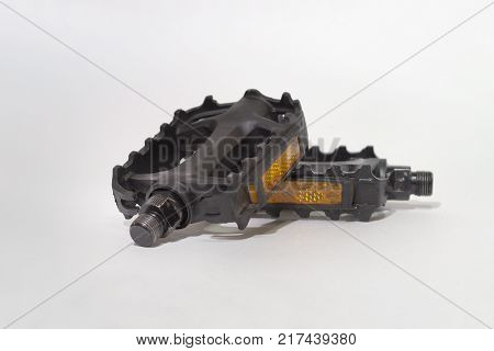 bicycle pedals with cataphote. Lie on each other