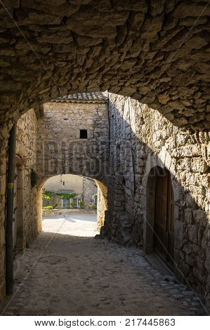 Balazuc is a French commune in the Ardeche department in the Auvergne-Rhone-Alpes region of southern France. The village is a member of The most beautiful villages in France Association