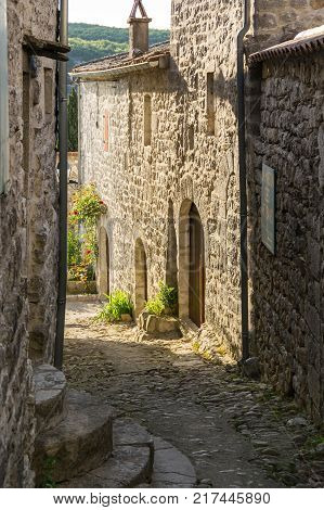 Balazuc is a French commune in the Ardeche department in the Auvergne-Rhone-Alpes region of southern France. The village is a member of The most beautiful villages in France Association