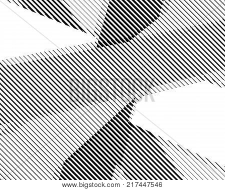 Halftone bitmap lines retro background Black White Pattern Wallpaper Stripes