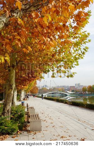 Youth Park (Genclik Parki) in autumn - Ankara, Turkey