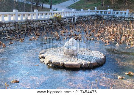 Naksansa temple with nature in South Korea