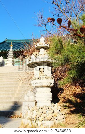 Naksansa temple with nature in South Korea