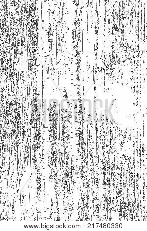 Distressed halftone grunge vector texture - old wood scratch background. Black and white vector illustration for dust overlay, creation abstract vintage effect with noise and grain