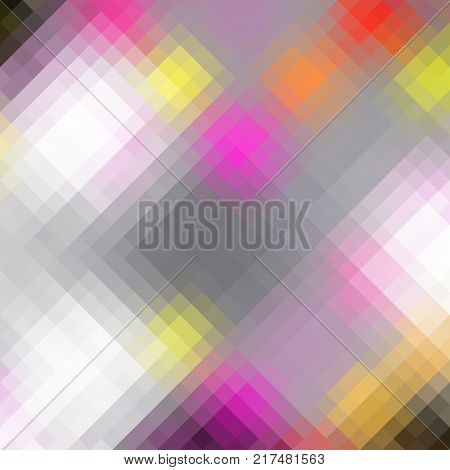 Blurred background. Geometric abstract pattern in low poly style. Effect of a glass.