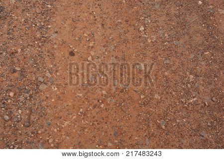 Dirt road background texture outdoor texture in thailand
