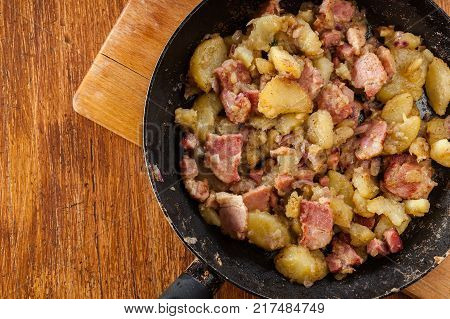 Kartoffelsalat - traditional German potato salad. Food and drink