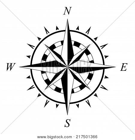 compass rose vector.
Navigation Symbol on isolated white background.