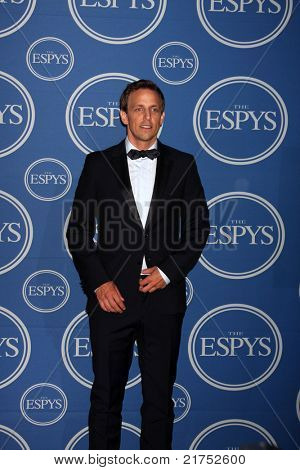LOS ANGELES - 13 de julho: Seth Meyers na sala de imprensa do 2011 ESPY Awards, no Nokia Theatre em LA 