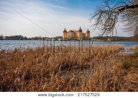 Castle Moritzburg near Dresden in Saxonia in Germany