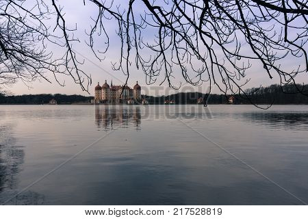 Castle Moritzburg near Dresden in Saxonia in Germany
