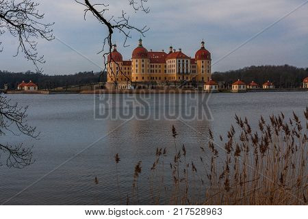 Castle Moritzburg near Dresden in Saxonia in Germany