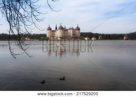 Castle Moritzburg near Dresden in Saxonia in Germany
