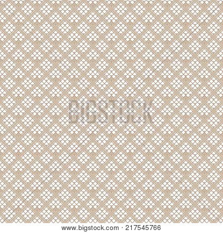 Geometric seamless pattern, subtle lines of abstract background. Vector design in brown colors