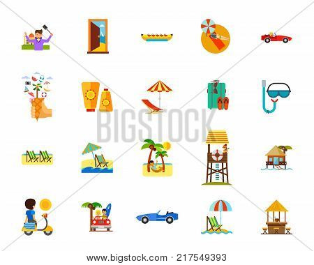 icon, sign, symbol, vector, flat, design, element, isolated, graphic, app, illustration, application, set, beach, holiday, vacation, travelling, summer, resort, sunny, suntan, sunbathing, sea, swimming, car, exotic, hammock, chaise-lounge, recreation, rel