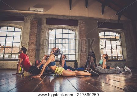 Athletes Training In A Gym