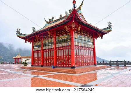 Genting Highlands, Malaysia - November 2, 2017: Chin Swee Caves Temple