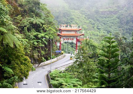 Genting Highlands, Malaysia - November 2, 2017: Chin Swee Caves Temple