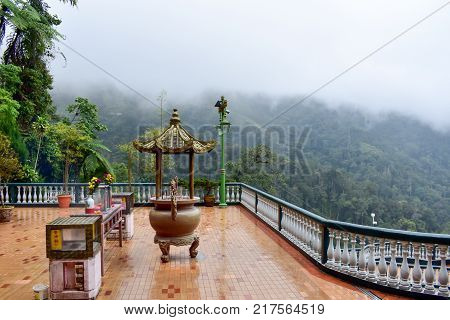 Genting Highlands, Malaysia - November 2, 2017: Chin Swee Caves Temple