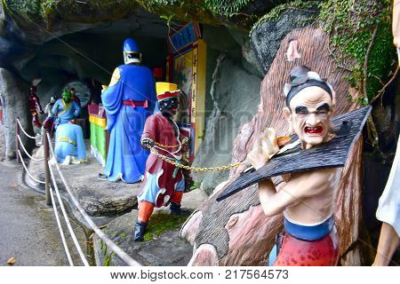 Genting Highlands, Malaysia - November 2, 2017: Chin Swee Caves Temple