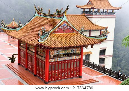 Genting Highlands, Malaysia - November 2, 2017: Chin Swee Caves Temple