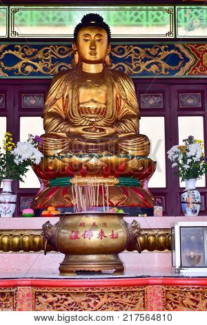 Genting Highlands, Malaysia - November 2, 2017: Chin Swee Caves Temple