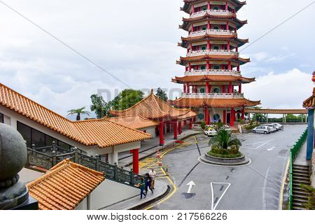 Genting Highlands, Malaysia - November 2, 2017: Chin Swee Caves Temple