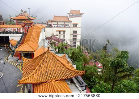 Genting Highlands, Malaysia - November 2, 2017: Chin Swee Caves Temple