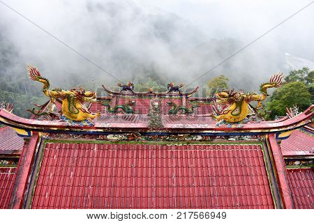 Genting Highlands, Malaysia - November 2, 2017: Chin Swee Caves Temple