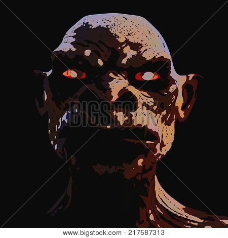 Digital 3D Illustration Of An Alien