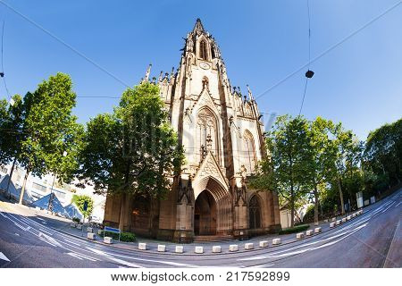 Elisabethen church building in the centre of Basel, Switzerland
