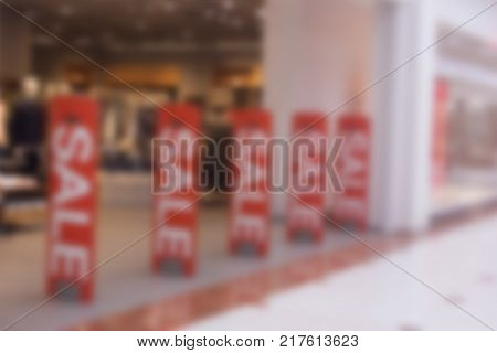 blurred store with anti theft gates for background