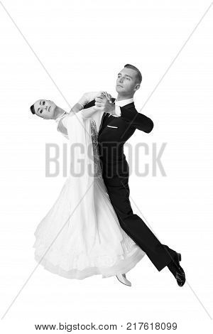 Dance Ballroom Couple In A Dance Pose