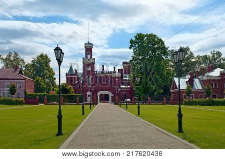 Ramon Russia - June 13 2016: Palace of the Princess of Oldenburg in the village of Ramon Voronezh region