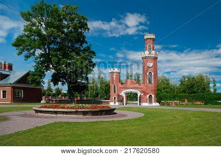 Ramon Russia - June 13 2016: Palace of the Princess of Oldenburg in the village of Ramon Voronezh region