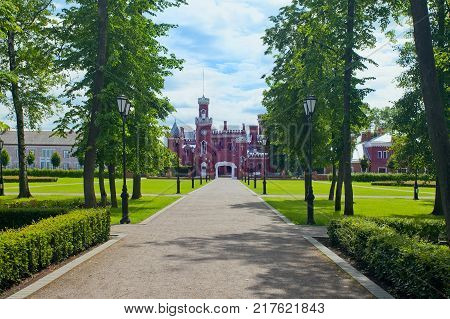Ramon Russia - June 13 2016: Palace of the Princess of Oldenburg in the village of Ramon Voronezh region