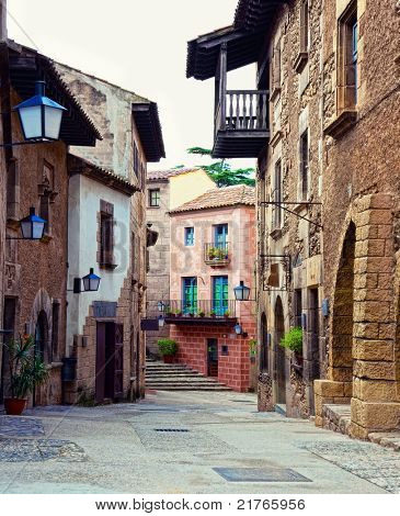 Poble Espanyol(traditional architectural complex) in Barcelona, Spanien