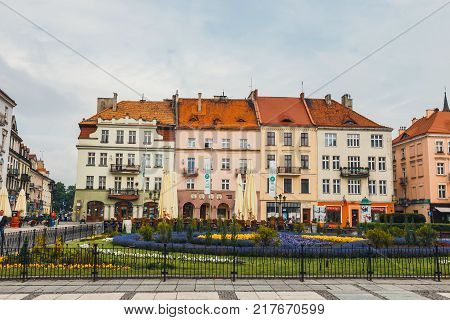 Poland, Kalisz, May 25, 2015: Main Square In Kalisz, One Of The Oldest City In Poland