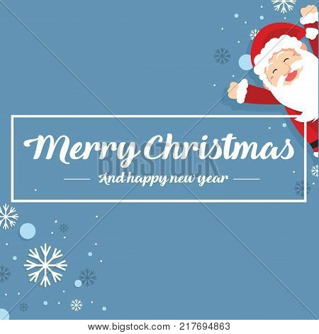 Happy Merry Christmas Card Style Vector Illustration