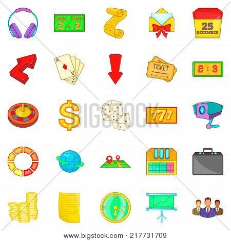 Figure icons set. Cartoon set of 25 figure vector icons for web isolated on white background