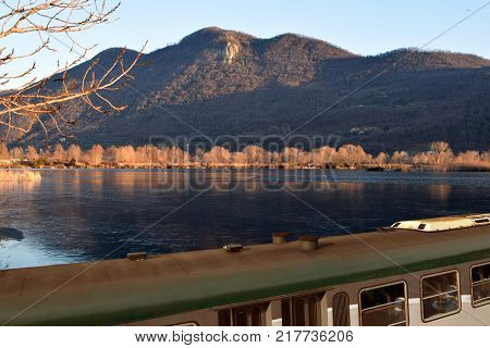 The Franciacorta Train Among The Torbiere Of Lake Iseo - Brescia - Italy