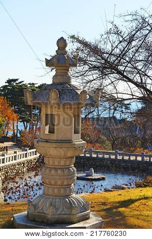 Naksansa temple with nature in South Korea
